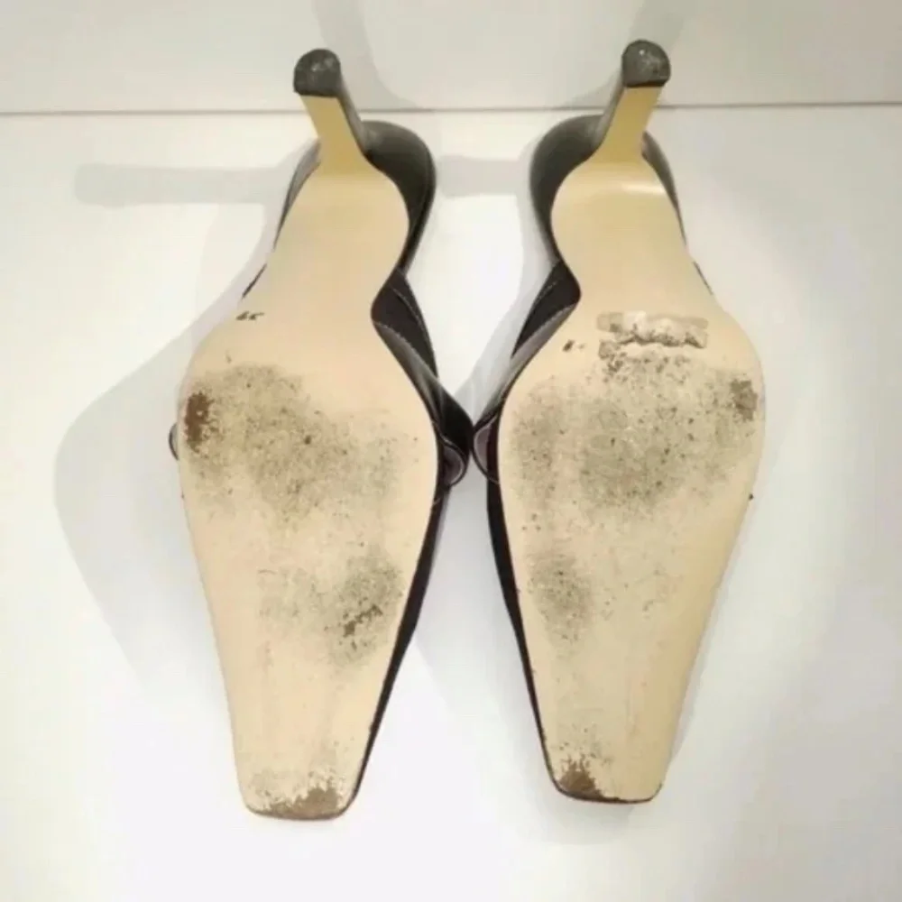 Anne Klein Signature Pattern Mules with top strap - Picture 8 of 9